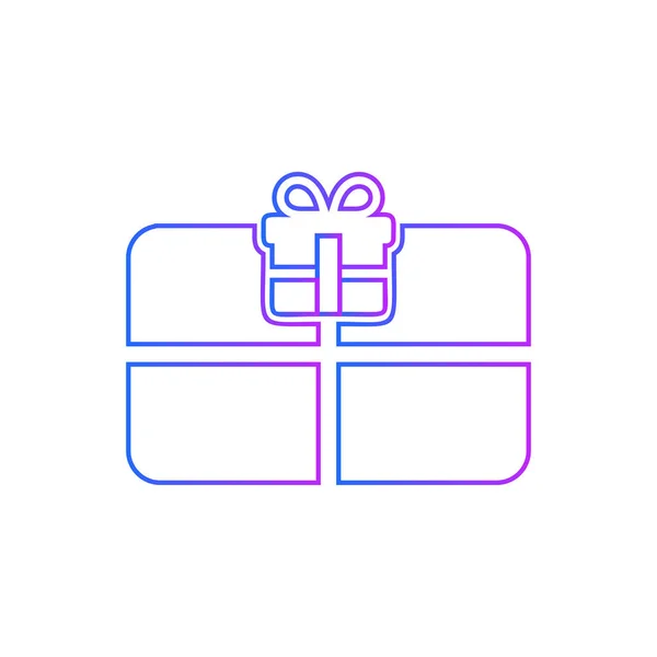 Tarjeta Regalo Icono Vector Signo Compra — Vector de stock