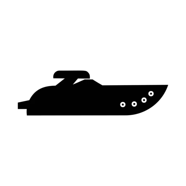 Barco plano icono vector — Archivo Imágenes Vectoriales