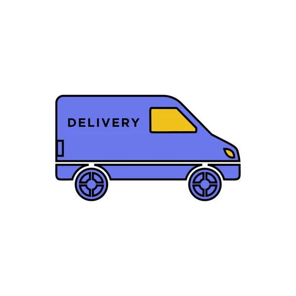 Delivery Car Sign Shopping Icon Vector — Stock Vector