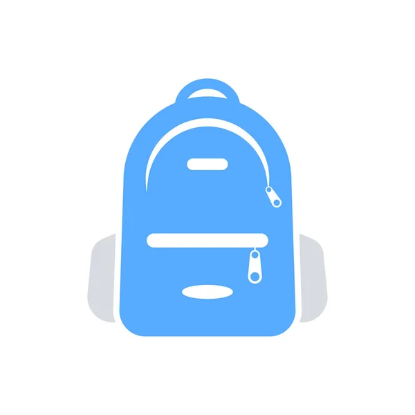 Значок школьной сумки - значок рюкзака — стоковый вектор