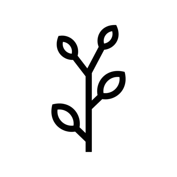 Árbol Icono Vector Plantas Signo — Vector de stock