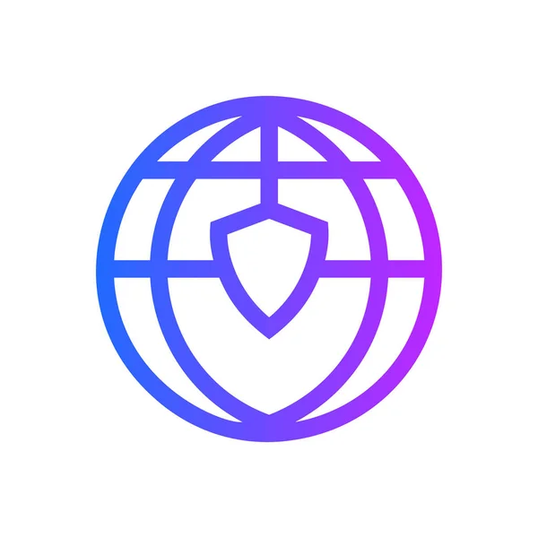 Глобальна Ікона Безпеки Знак Захисту — стоковий вектор