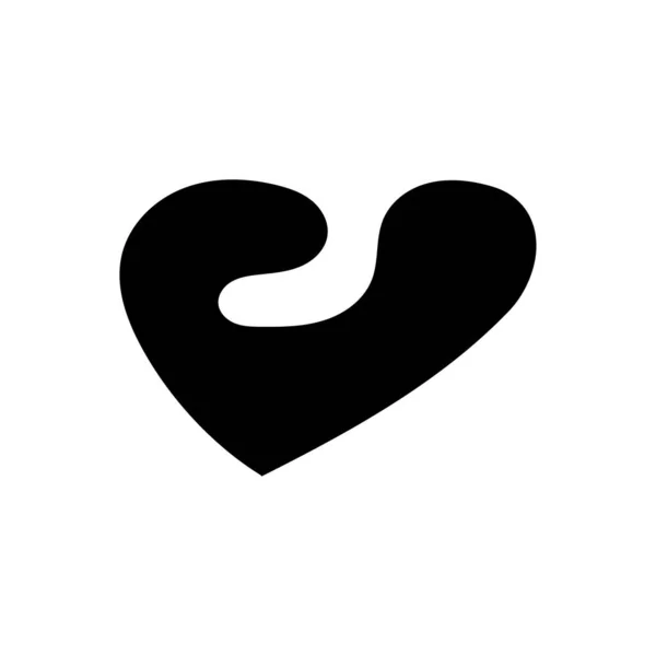 Herzvektorsymbol Liebessymbol Valentinstag Zeichen — Stockvektor