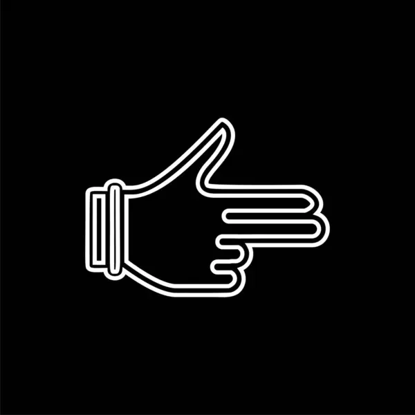 Hand Vector Icon Vector — Stockvector