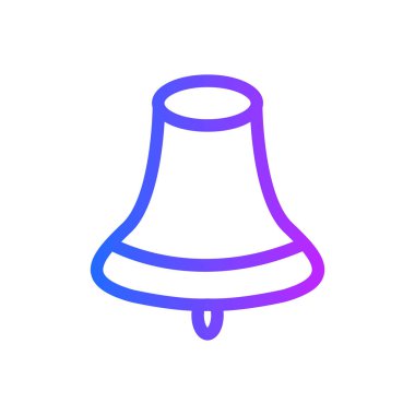 Okul zili simge vektör-çan işareti