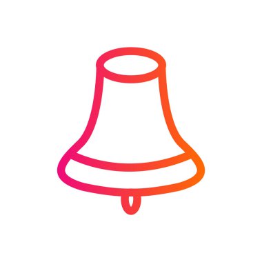 Okul zili simge vektör-çan işareti