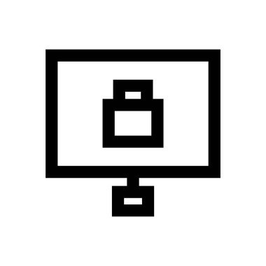 Bilgisayar güvenlik simgesi-koruma bilgisayar işareti