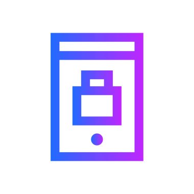 Mobil Güvenlik simgesi-akıllı telefon koruma işareti