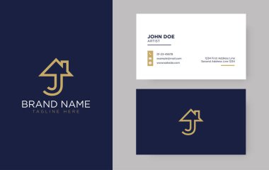 J mektup gayrimenkul logo tasarım-gayrimenkul logosu.