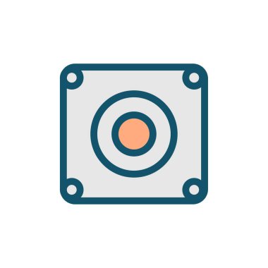 Satır mix renkli fotoğraf kamera simge vektör