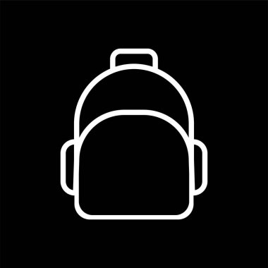 Çanta işareti simge vektör-sırt çantası işareti