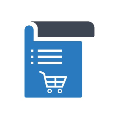 Alışveriş sepeti simgesi-sepeti belge mavi