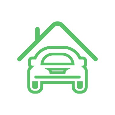 Araba garaj simgesi-vektör