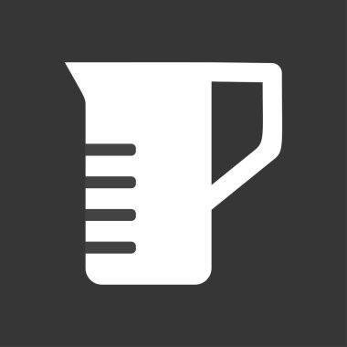 Siyah gıda kavanozu simgesi