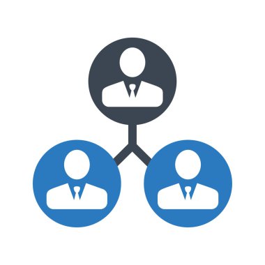 İş iletişimi simgesi mavi