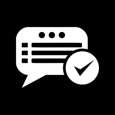 Kabarcık sohbet simgesi beyaz