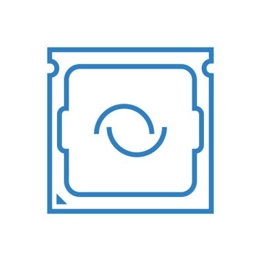 Bilgisayar-CPU-parça-işlemci simgesi