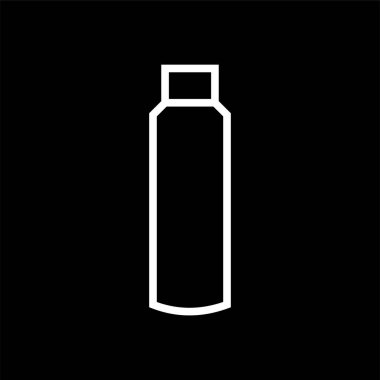 Şişe işareti simgesi-plastik şişe simgesi illüstrasyon