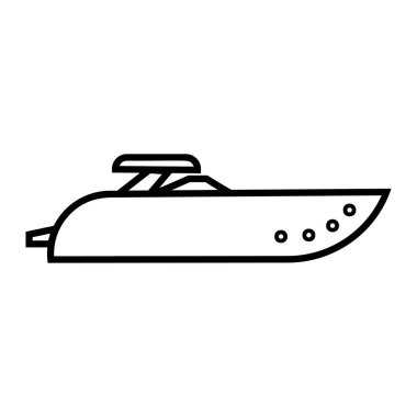 tekne düz simge vektör