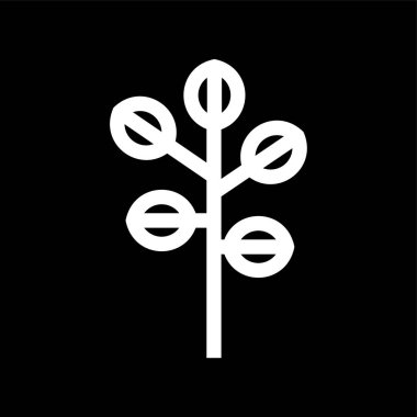 Ağaç simgesi vector-bitkiler işareti
