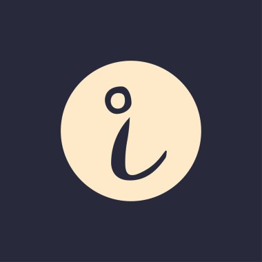 Bilgi işareti simgesi vektör