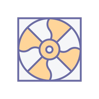 Masaüstü soğutma fanı simgesi-bilgisayar soğutma fanı işareti