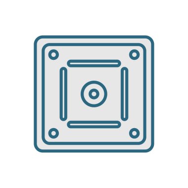 Vektör simgesi carom Board doğrusal stil