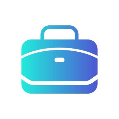 Ofis çantası simge vektör-çanta işareti