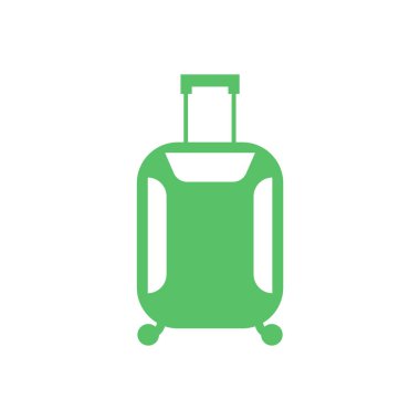 Seyahat çantası simgesi-Bagaj çantası vektör