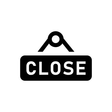 Simge - vektör siyah kapatın