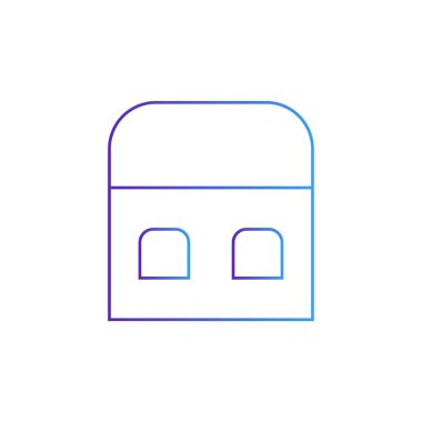 Ana sayfa simgesi-ev işareti vektör-anahat