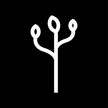 Ağaç simgesi vector-bitkiler işareti