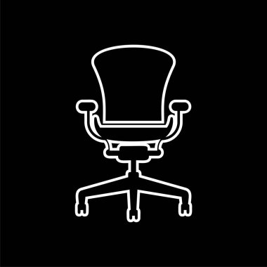 Ofis koltuğu simgesi-vector