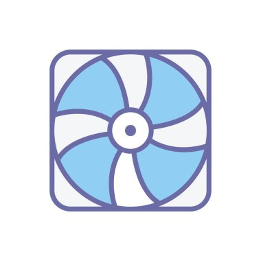 Masaüstü soğutma fanı simgesi-bilgisayar soğutma fanı işareti