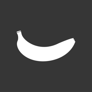 Banana Icon beyaz siyah