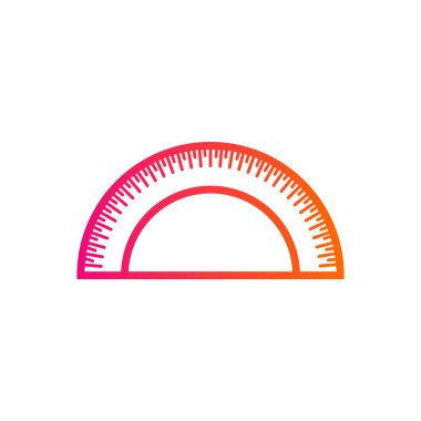 Protractor Icon vector-düz