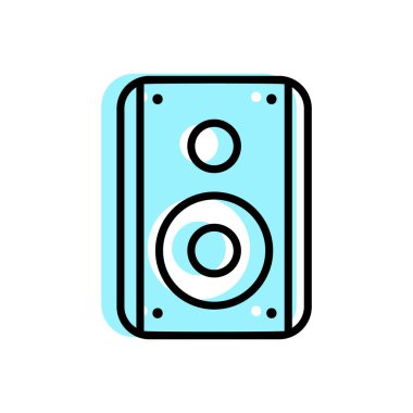 Hoparlör simgesi vektörü-bilgisayar hoparlör işareti