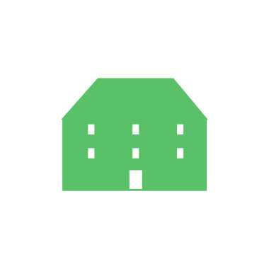 Ana sayfa simgesi-ev işareti vektörü-Flat