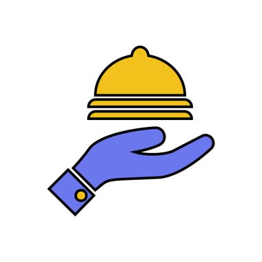 Servis gıda simgesi-vektör