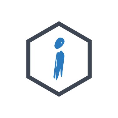 Bilgi işareti simgesi vektör-mavi