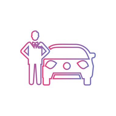 Otel otopark vektör simgesi