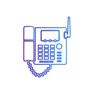 Ofis telefon simgesi vektör işareti sembolü-telefon işareti