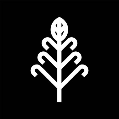 Ağaç simgesi vector-bitkiler işareti