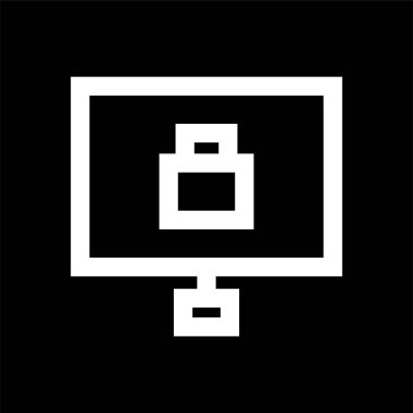 Bilgisayar güvenlik simgesi-koruma bilgisayar işareti