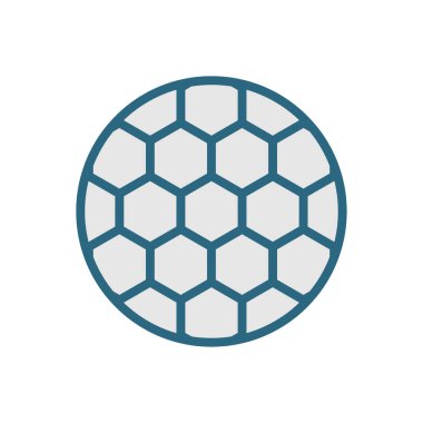 Doğrusal tarzı futbol topu simgesi