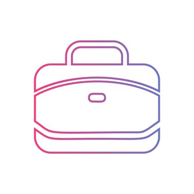 Ofis çantası simge vektör-çanta işareti