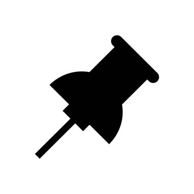 PIN simge vektör siyah