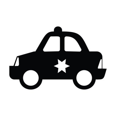 Beyaz araç simgesi vektör 