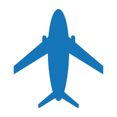 Uçak simgesi vektör izole