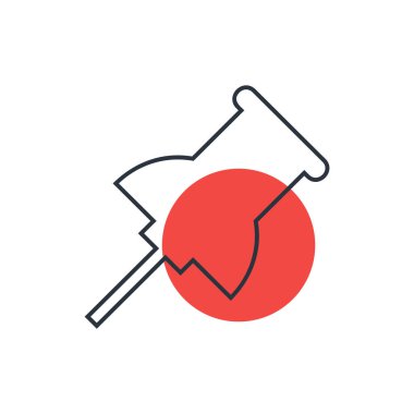 Pin simgesi vektör işareti